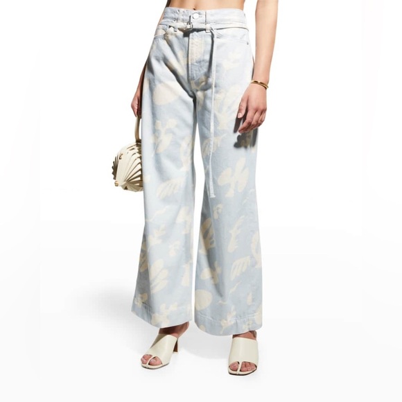 FRAME NWT
Abstract Printed Wide-Leg
Cropped Baggy Pants size 28 - Picture 6 of 11